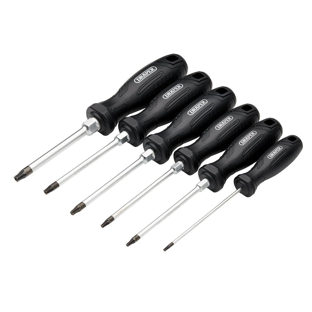 Draper TX-STAR® Tamperproof Hard Grip Screwdriver Set (6 Piece)  13586