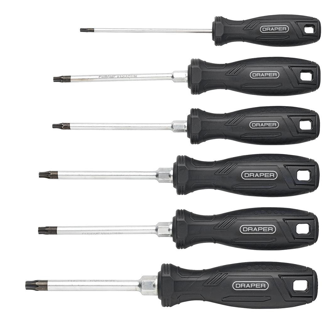 Draper TX-STAR® Tamperproof Hard Grip Screwdriver Set (6 Piece)  13586