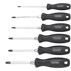Draper TX-STAR® Tamperproof Hard Grip Screwdriver Set (6 Piece)  13586