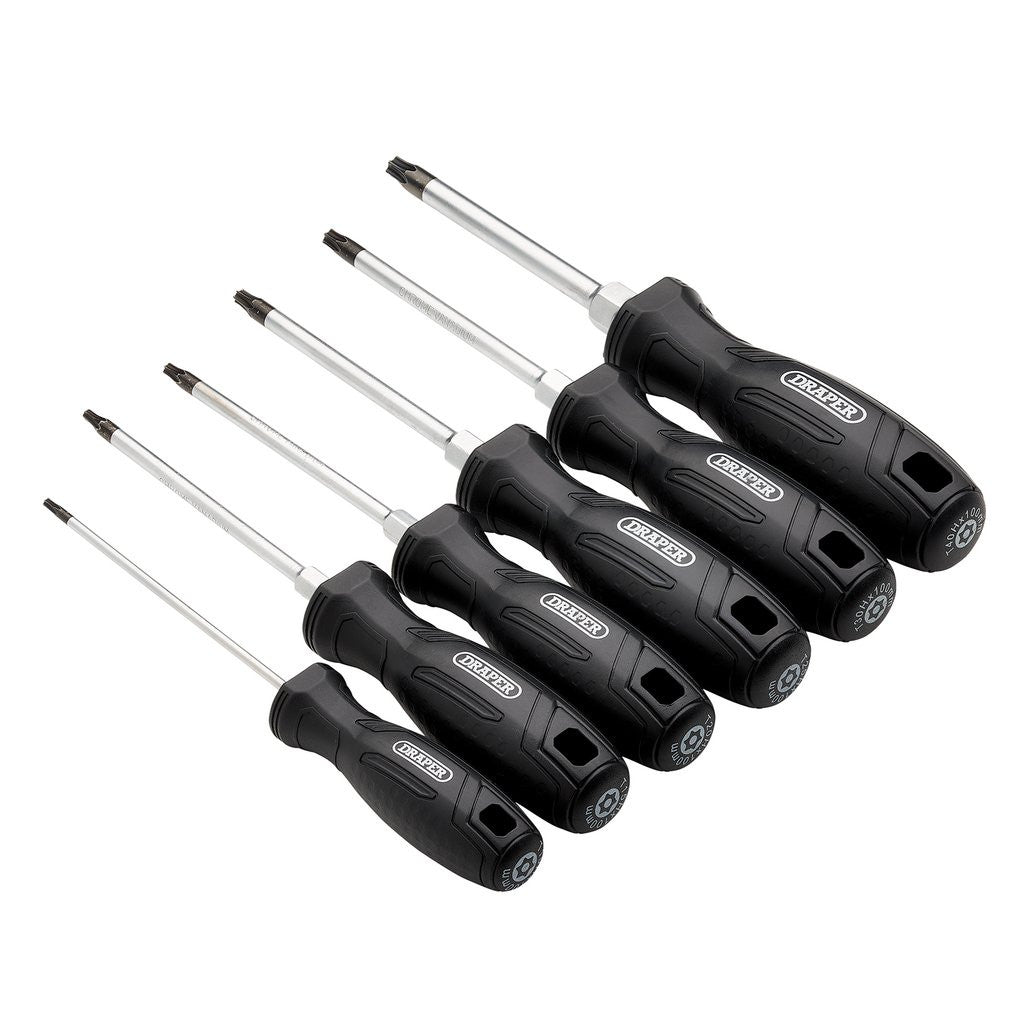 Draper TX-STAR® Tamperproof Hard Grip Screwdriver Set (6 Piece)  13586