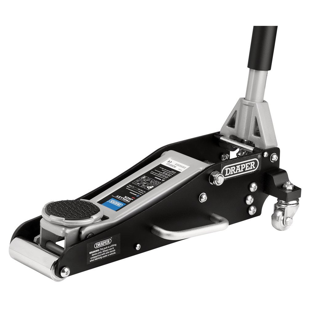 Draper Aluminium and Steel Racing Trolley Jack, 1.5 Tonne 13624