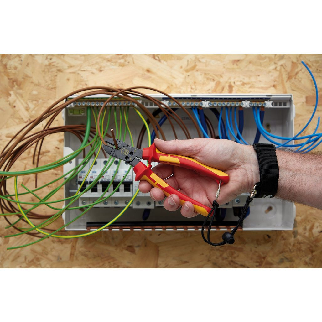 Draper XP1000® VDE Tethered 4-in-1 Combination Cutter, 180mm  13643