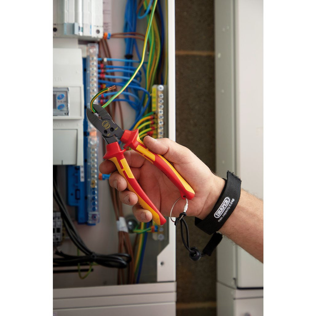 Draper XP1000® VDE Tethered 4-in-1 Combination Cutter, 180mm  13643
