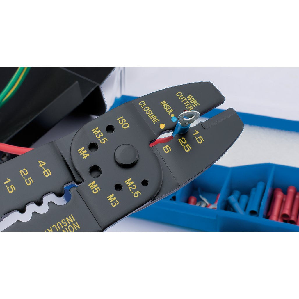 Draper 5 Way Crimping Tool & Terminal Kit, 240mm  13658