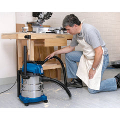 Draper 230V Wet & Dry Vacuum Cleaner with Stainless Steel Tank, 20L, 1250W  13785