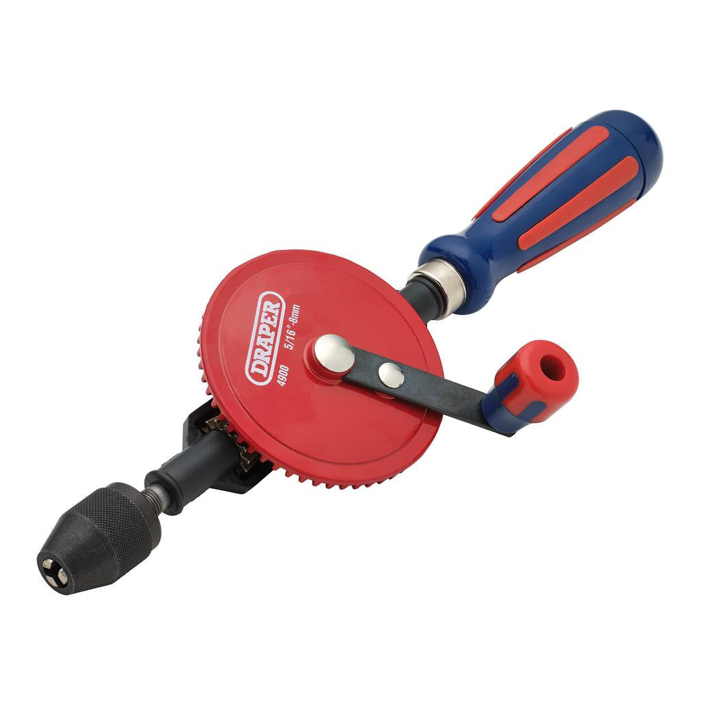 Draper Chuck Double Pinion Hand Drill, 8mm/5/16"  13838