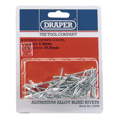 Draper Blind Rivets, 4 x 10mm (50 Piece)  14009