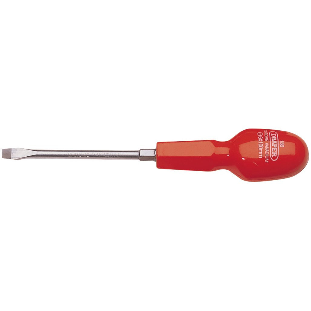 Draper Plain Slot Cabinet Pattern Screwdriver, 6 x 100mm  14080