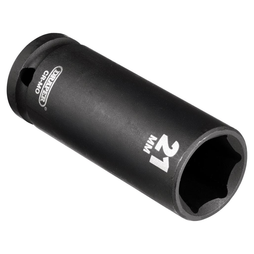 Draper HI-TORQ® Deep Impact Socket, 1/2" Sq. Dr., 21mm  14104