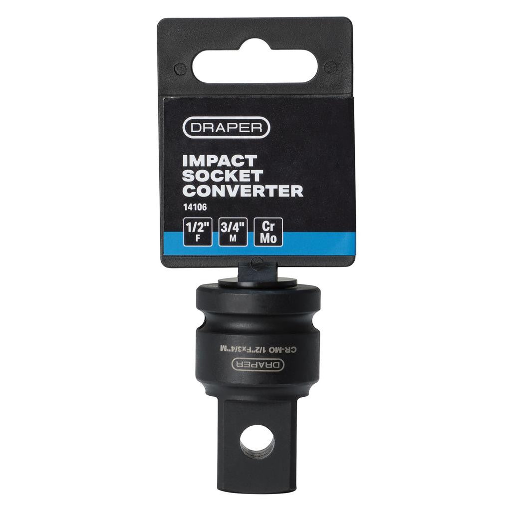 Draper Impact Socket Converter, 1/2"(F) x 3/4"(M)  14106