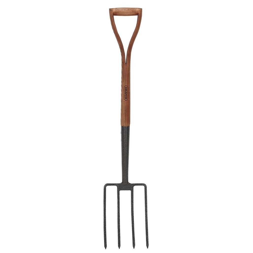 Draper Carbon Steel Garden Fork with Ash Handle  14301