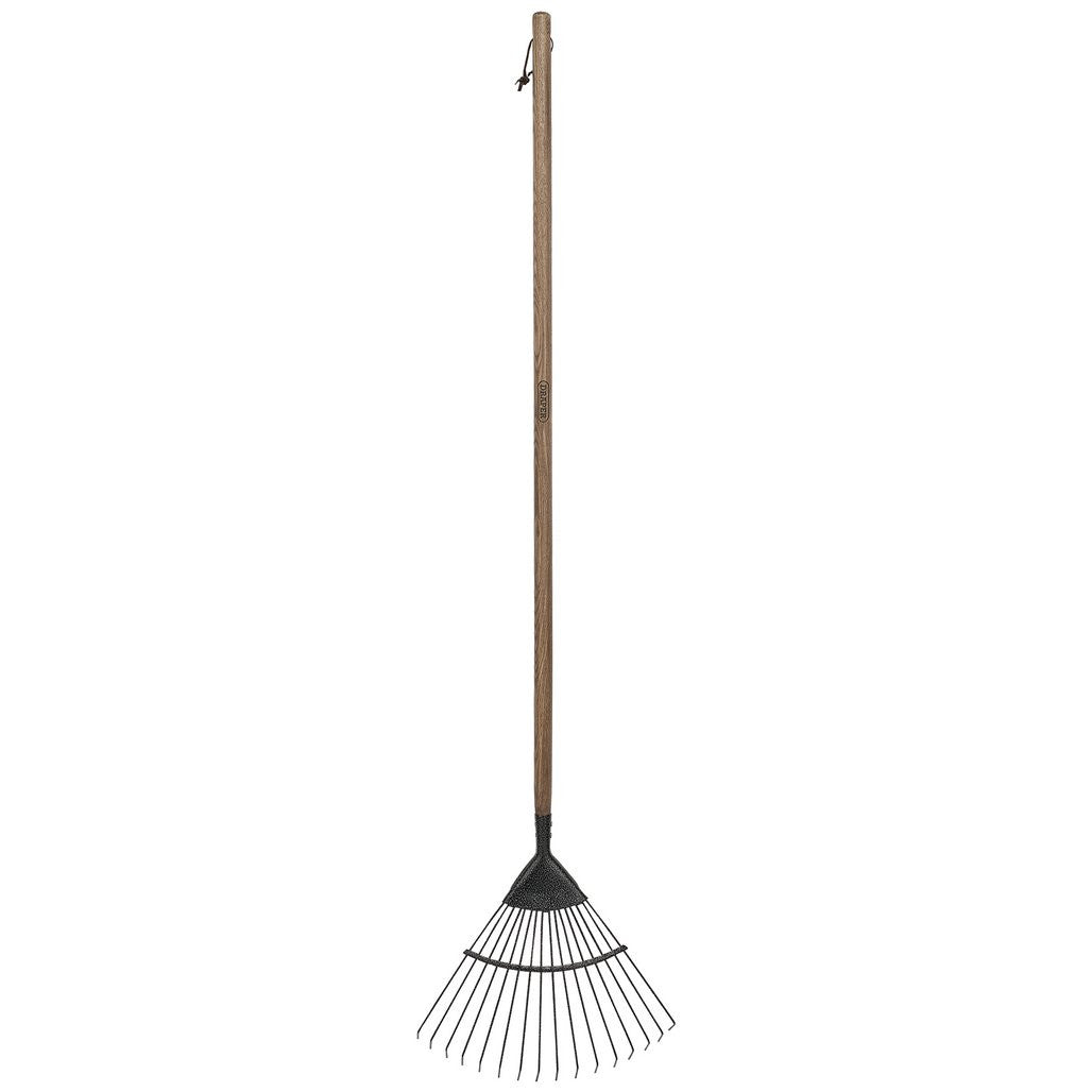 Draper Carbon Steel Lawn Rake with Ash Handle  14311