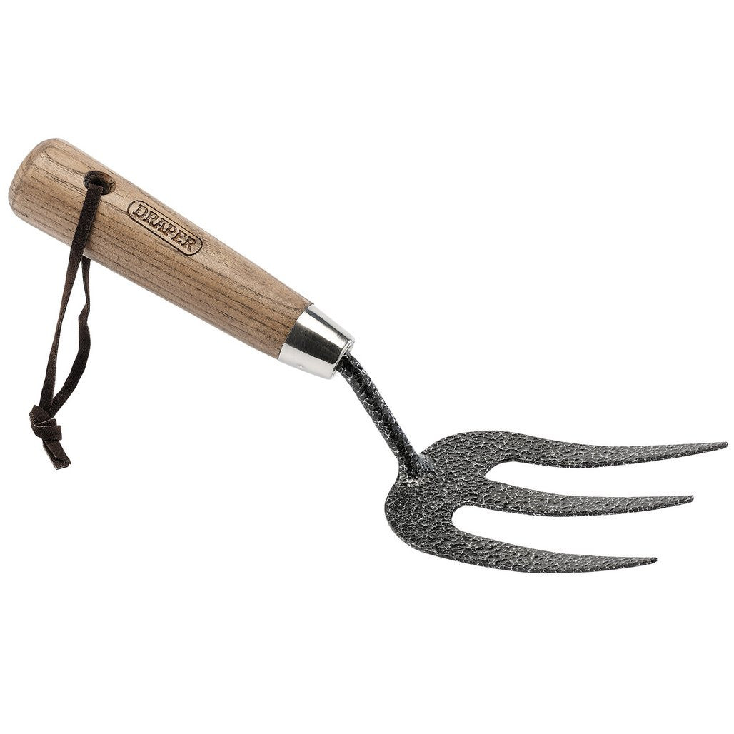 Draper Carbon Steel Heavy Duty Weeding Fork with Ash Handle  14314