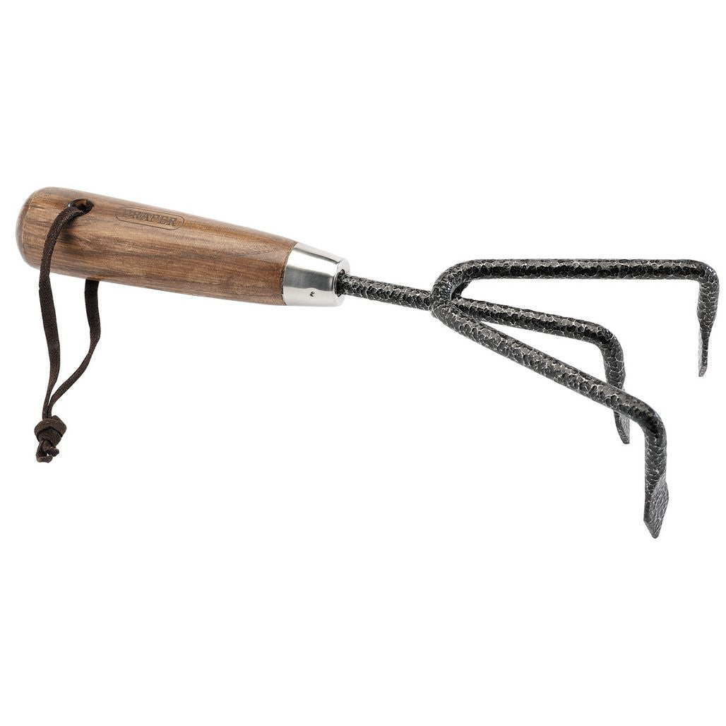 Draper Carbon Steel Heavy Duty Hand Cultivator with Ash Handle  14316