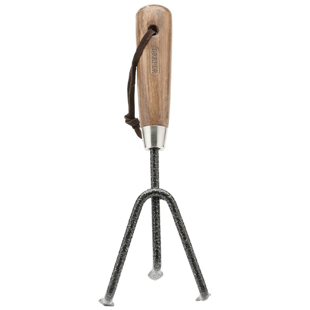 Draper Carbon Steel Heavy Duty Hand Cultivator with Ash Handle  14316