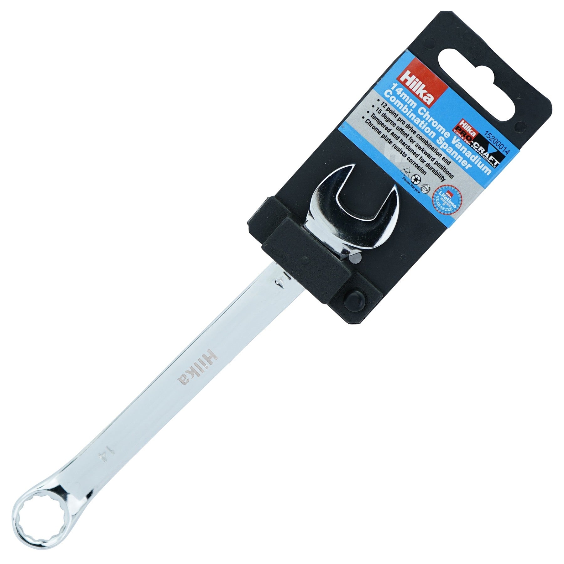 Hilka 14mm Chrome Vanadium Combination Spanner 15200014