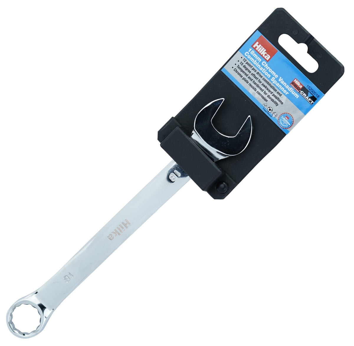 Hilka 18mm CV Combination Spanner Metric 15200018