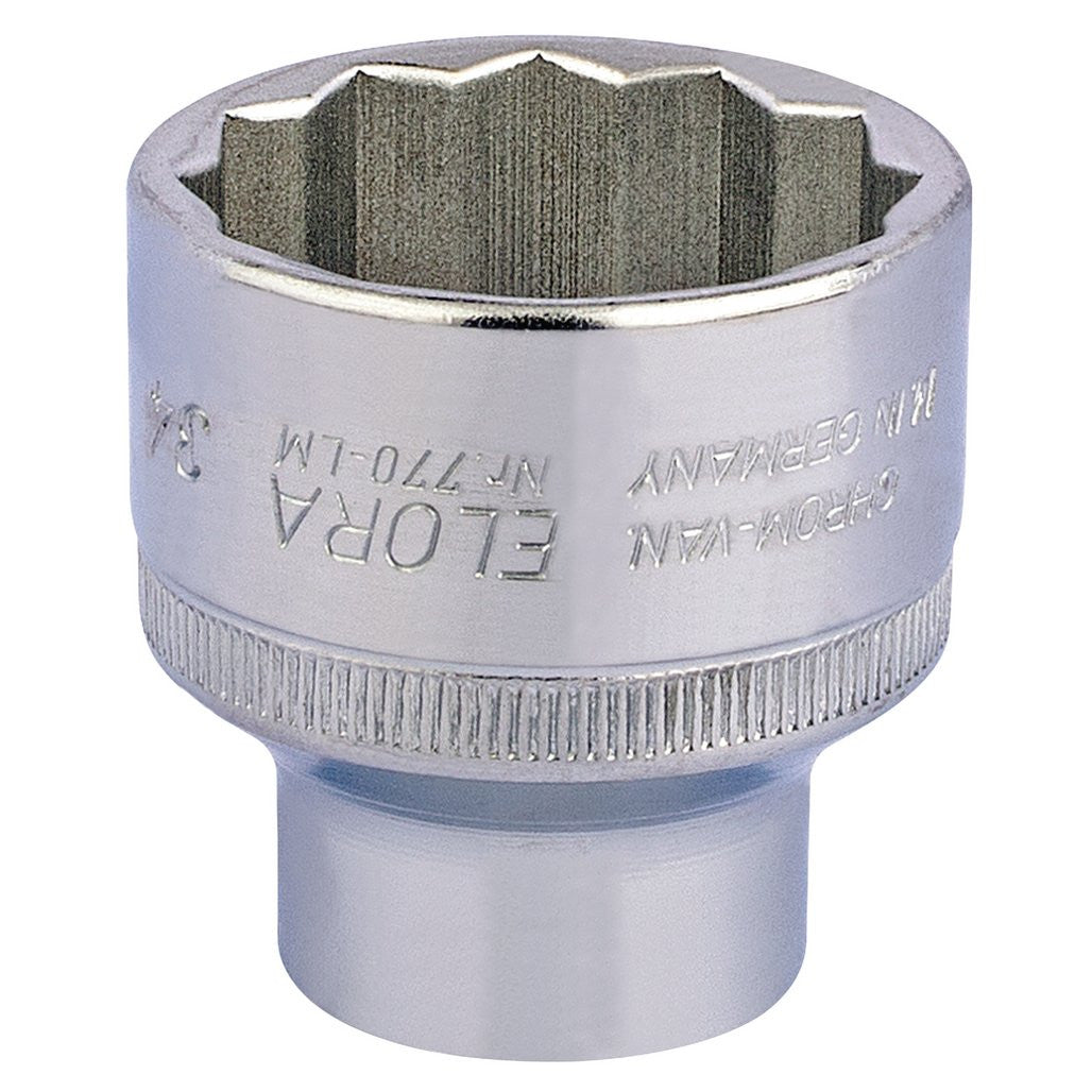 Draper Elora Bi-Hexagon Socket, 1/2" Sq. Dr., 34mm  15289
