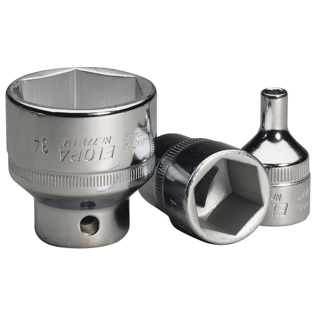 Draper Elora Hexagon Socket, 1/2" Sq. Dr., 5mm  15294
