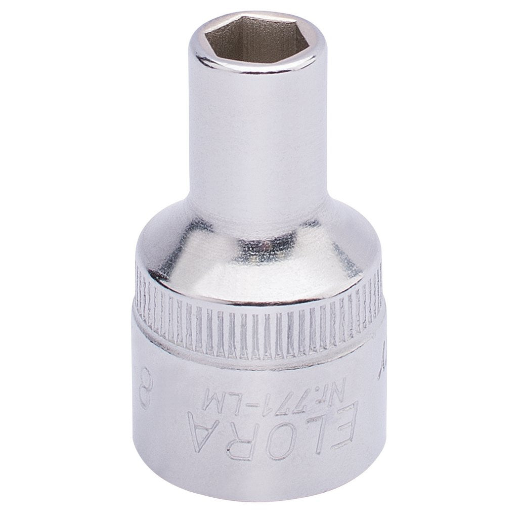 Draper Elora Hexagon Socket, 1/2" Sq. Dr., 8mm  15297