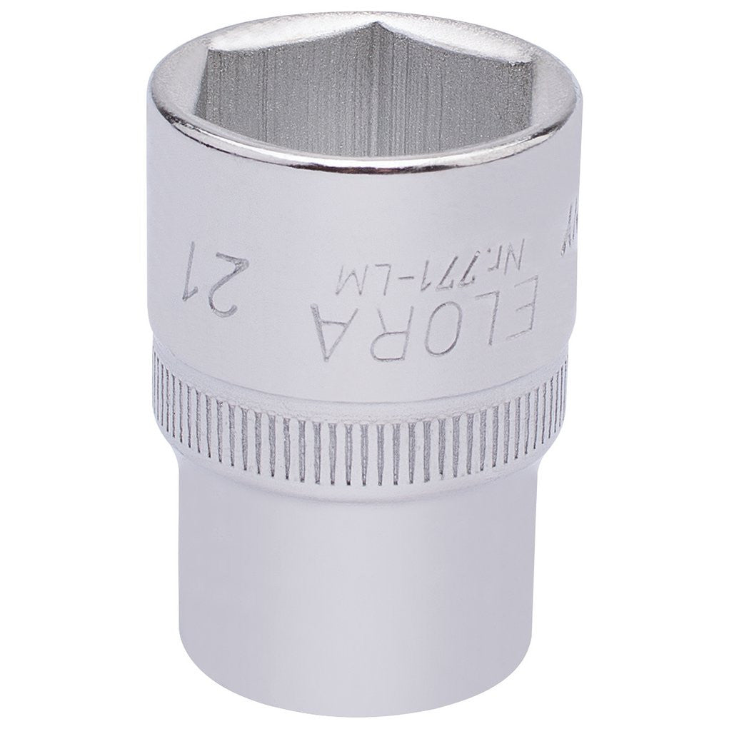 Draper Elora Hexagon Socket, 1/2" Sq. Dr., 21mm  15310
