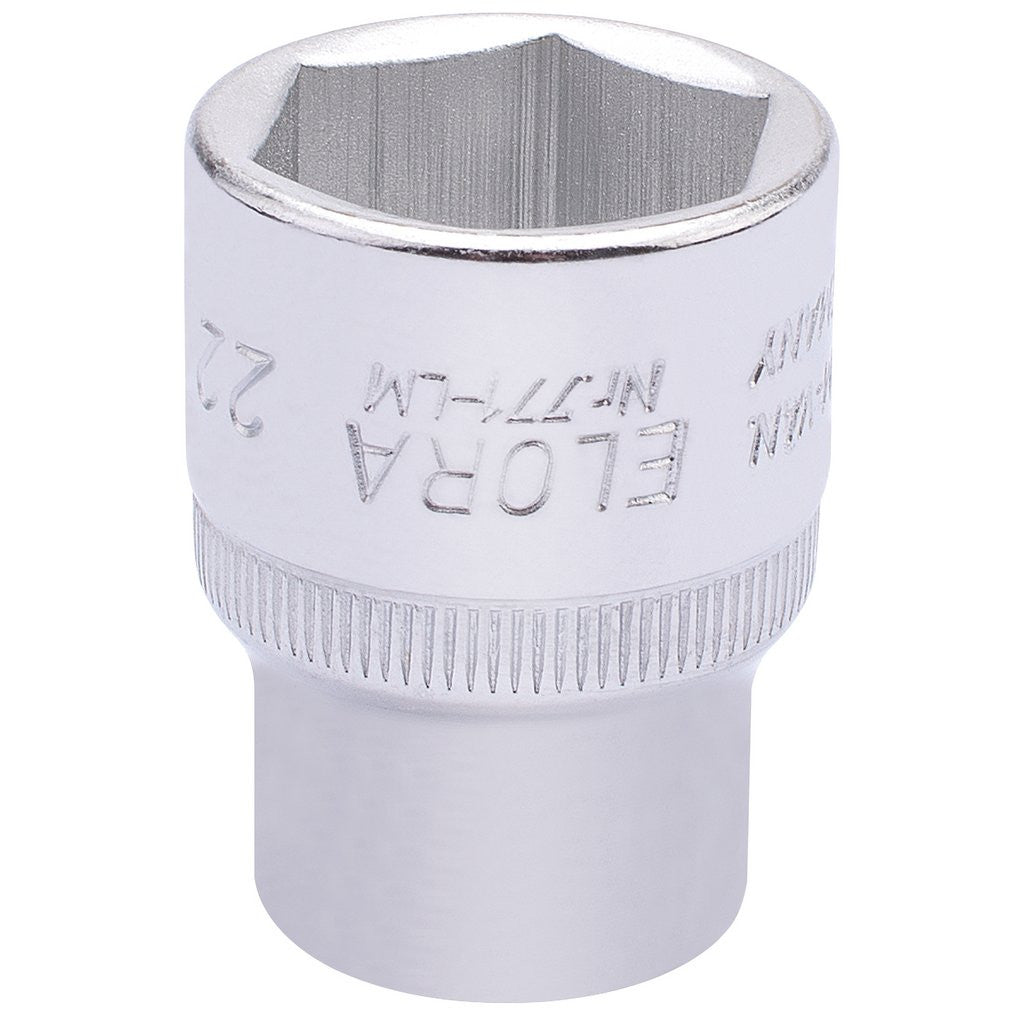 Draper Elora Hexagon Socket, 1/2" Sq. Dr., 22mm  15311
