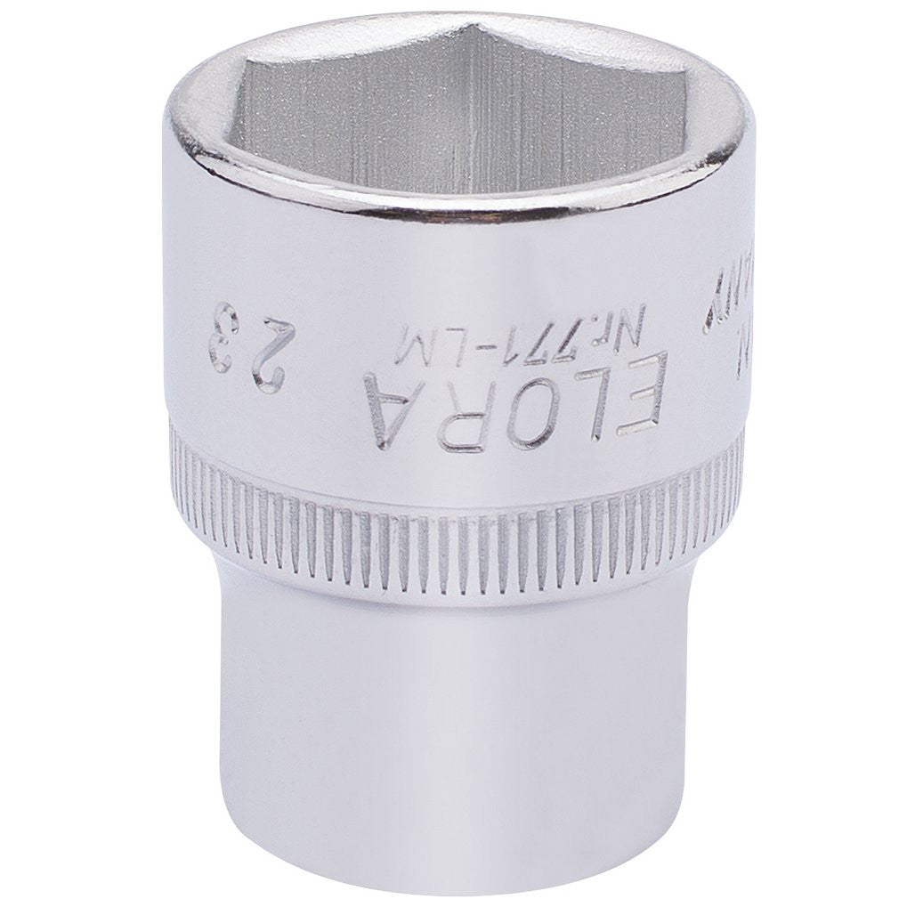 Draper Elora Hexagon Socket, 1/2" Sq. Dr., 23mm  15312