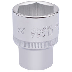 Draper Elora Hexagon Socket, 1/2" Sq. Dr., 24mm  15313