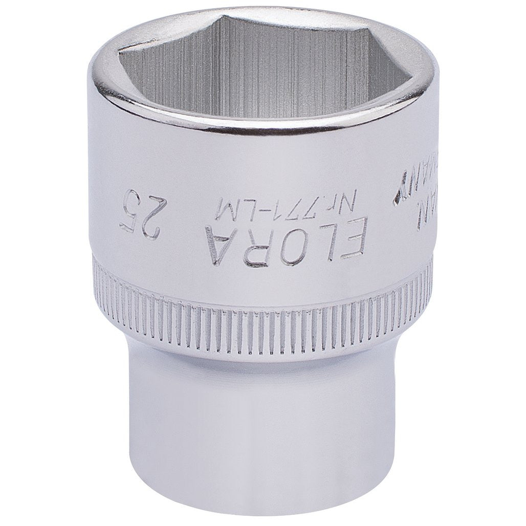 Draper Elora Hexagon Socket, 1/2" Sq. Dr., 25mm  15314