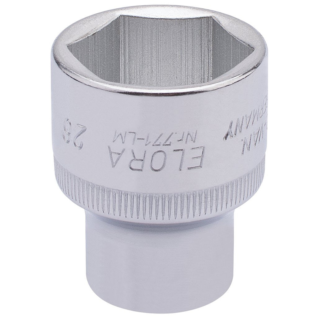 Draper Elora Hexagon Socket, 1/2" Sq. Dr., 26mm  15315