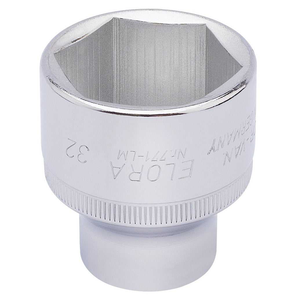 Draper Elora Hexagon Socket, 1/2" Sq. Dr., 32mm  15321