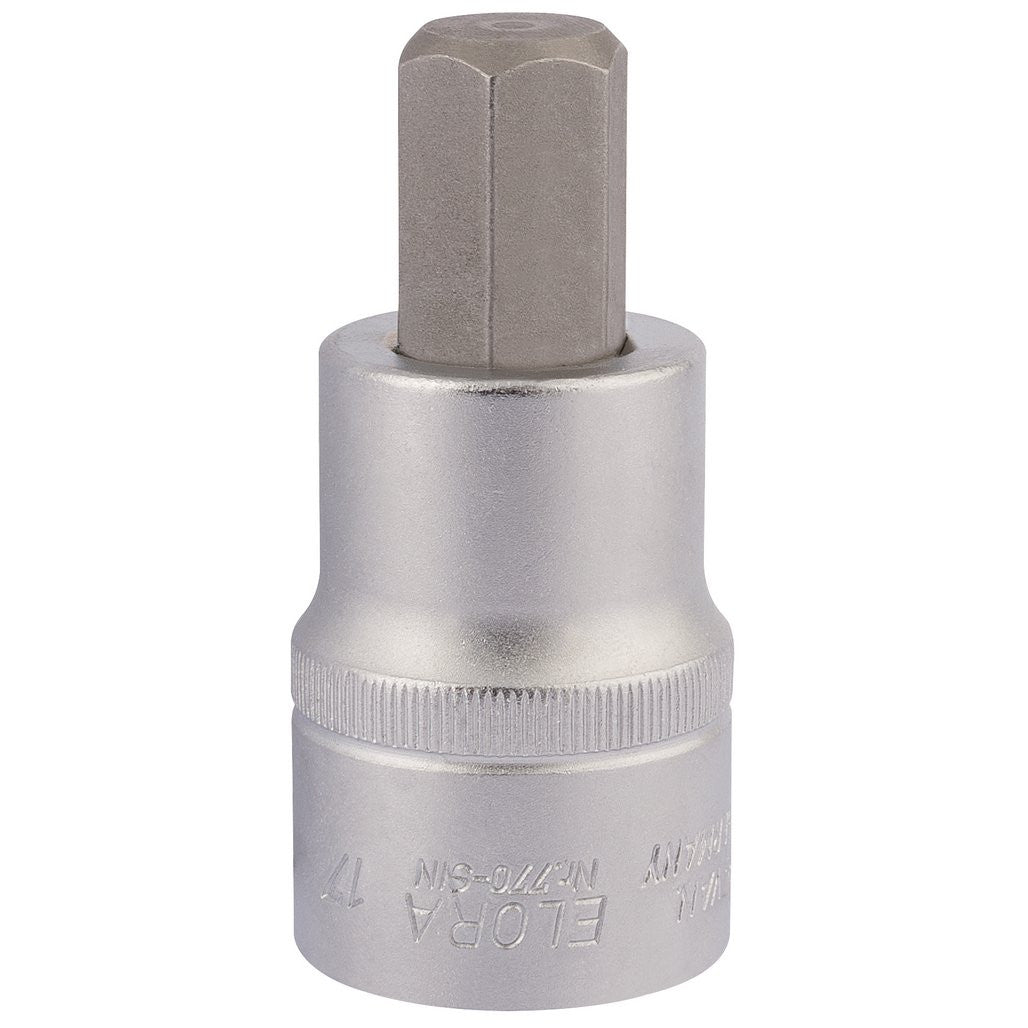 Draper Elora Hexagon Screwdriver Socket, 3/4" Sq. Dr., 17mm  15553