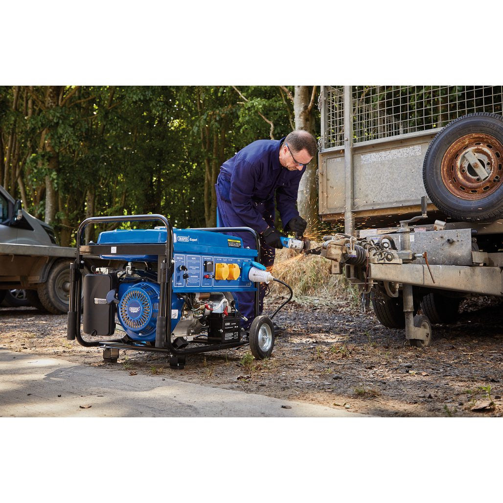 Draper Expert Petrol Generator with Wheels, 6000W  16143