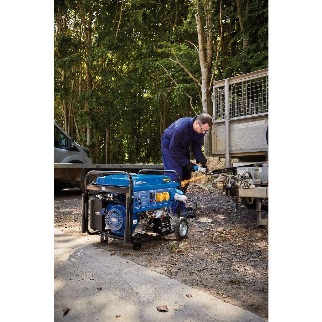 Draper Expert Petrol Generator with Wheels, 6000W  16143