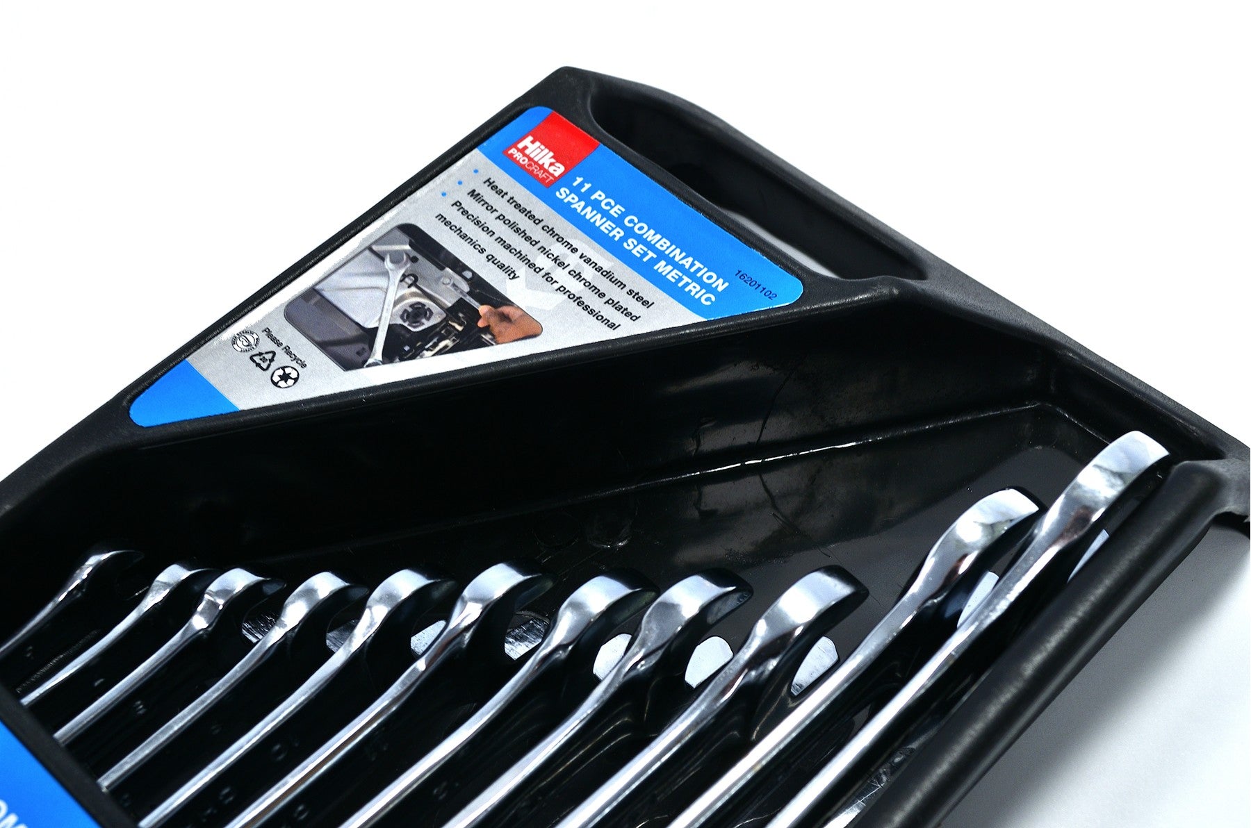 Hilka 11 pce Combination Spanner Set Metric 16201102
