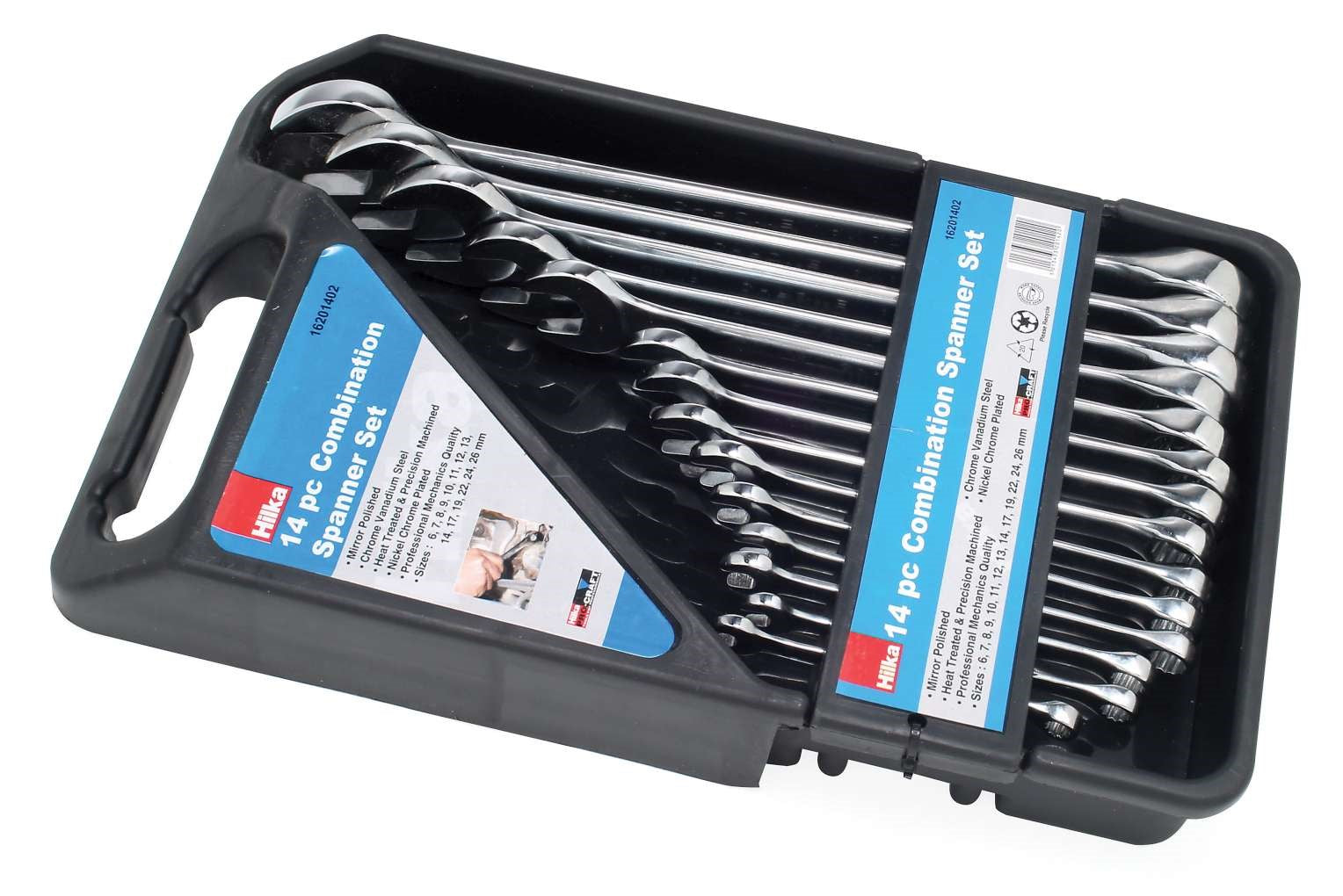 Hilka 14 pce Combination Spanner Set Metric 16201402