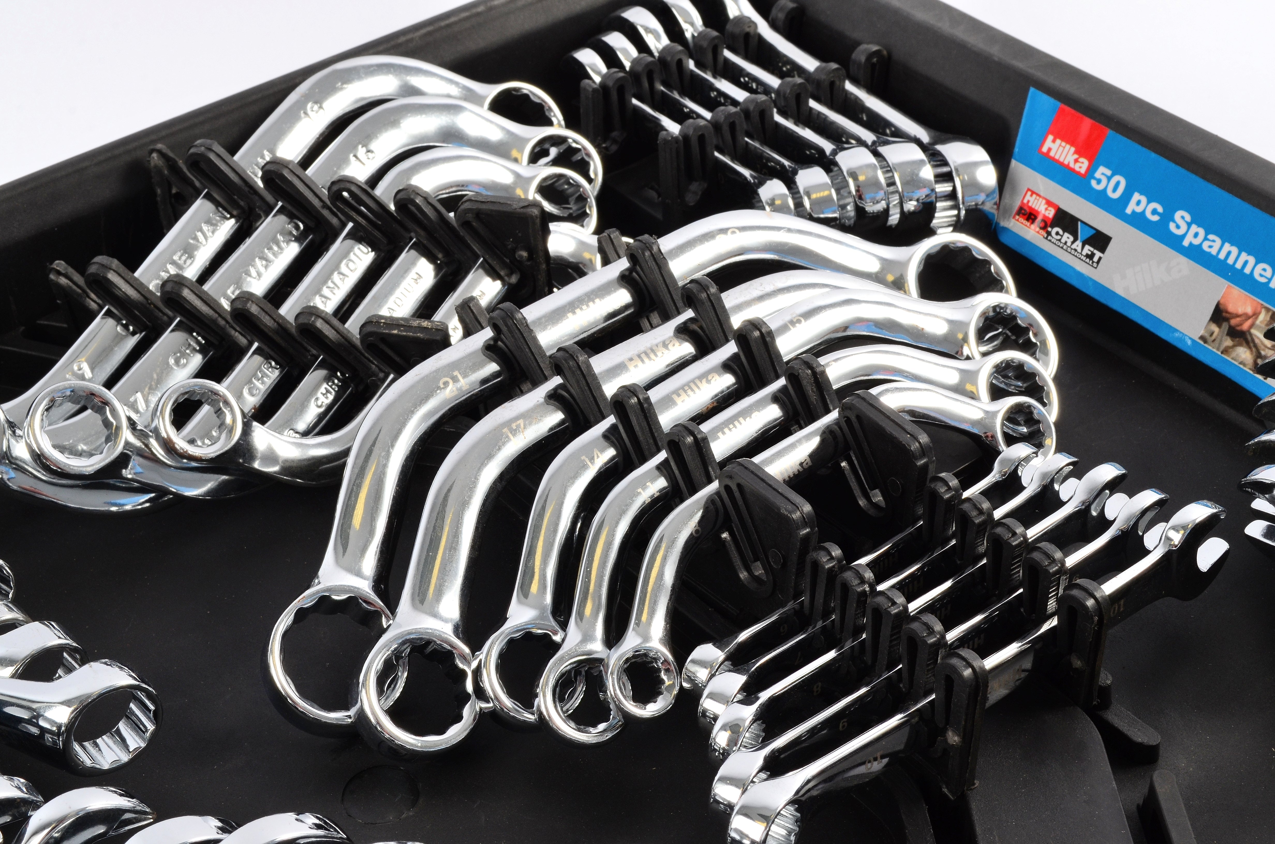 Hilka 50 pce Spanner Set Metric 16205002