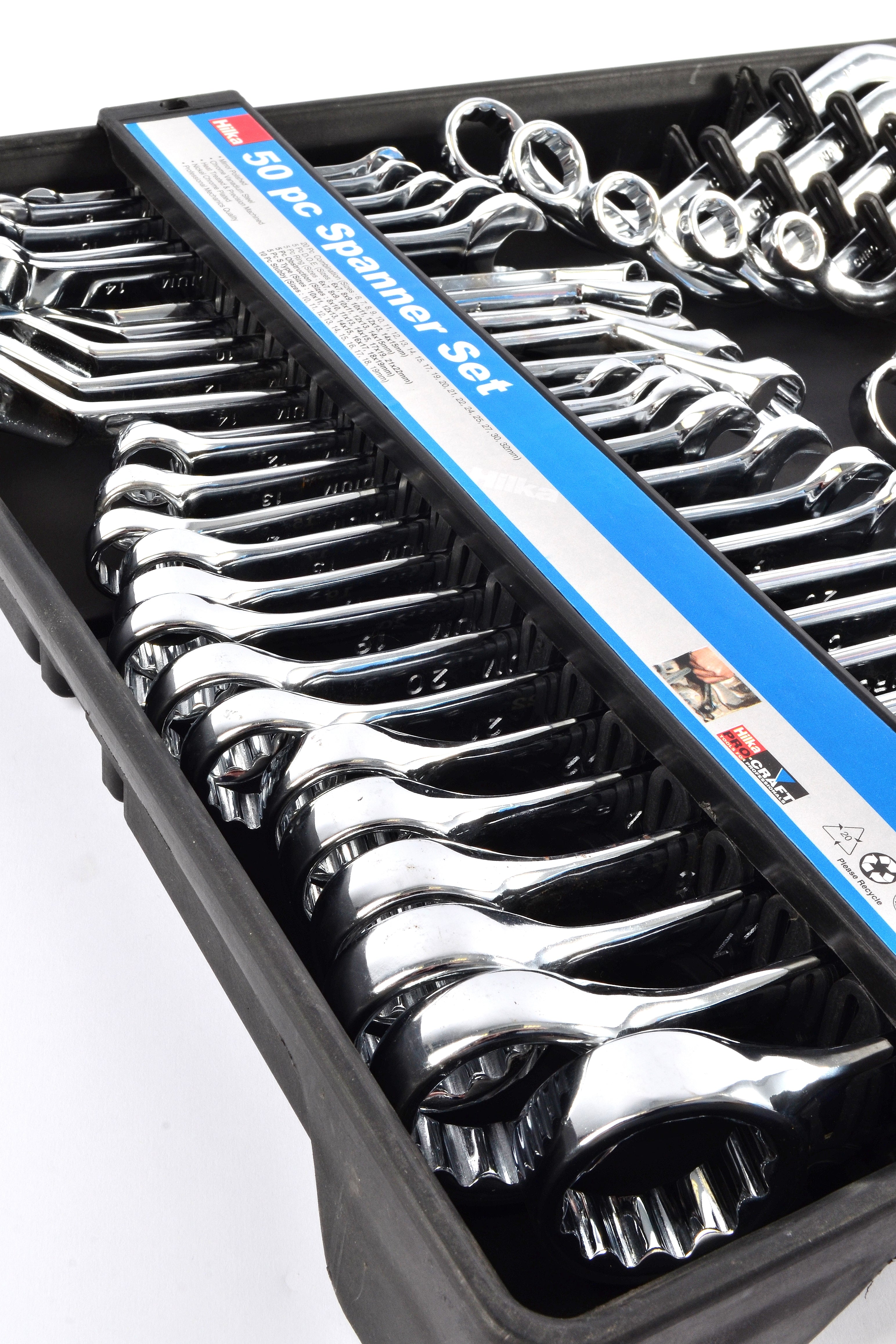 Hilka 50 pce Spanner Set Metric 16205002