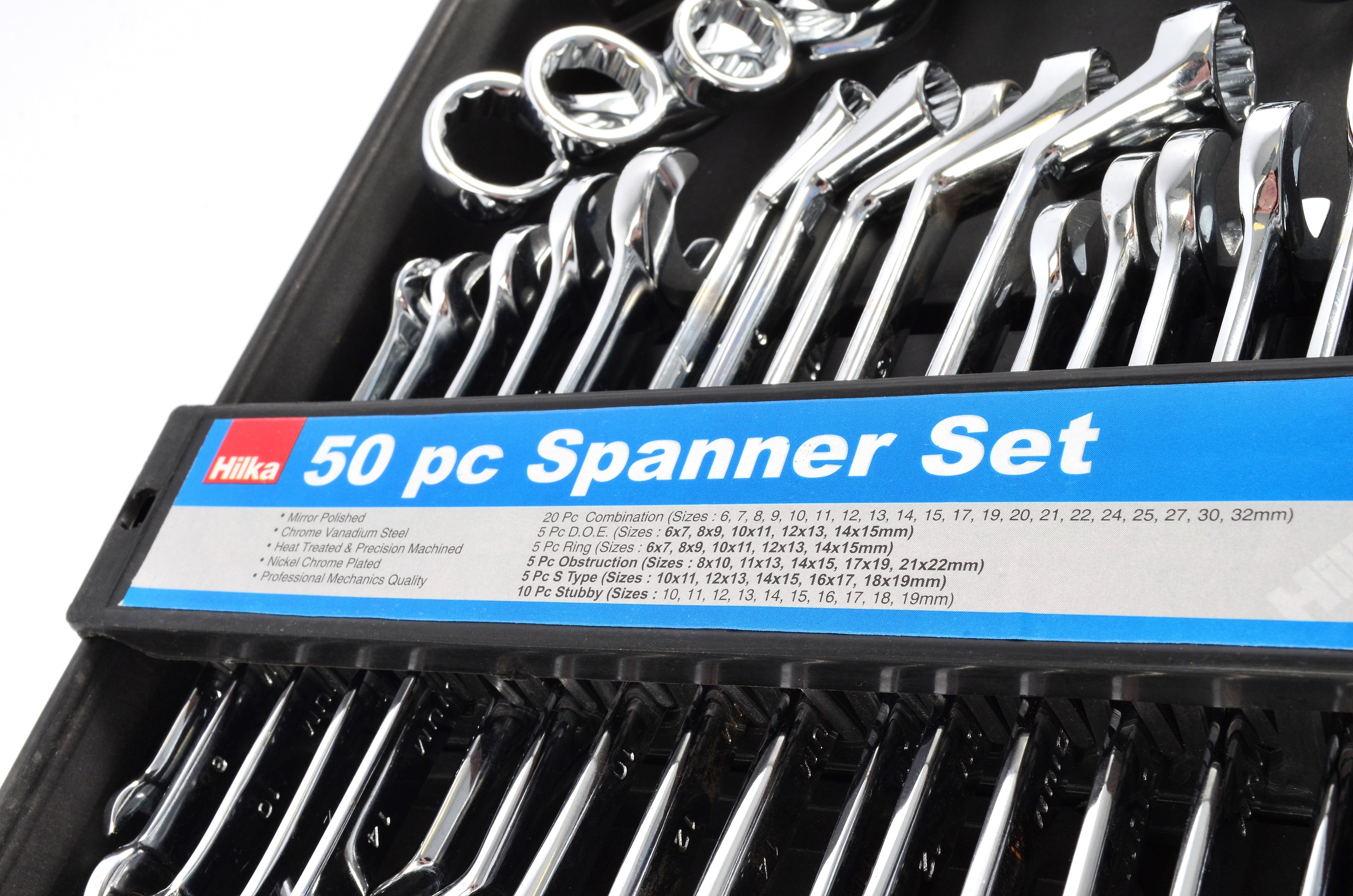 Hilka 50 pce Spanner Set Metric 16205002