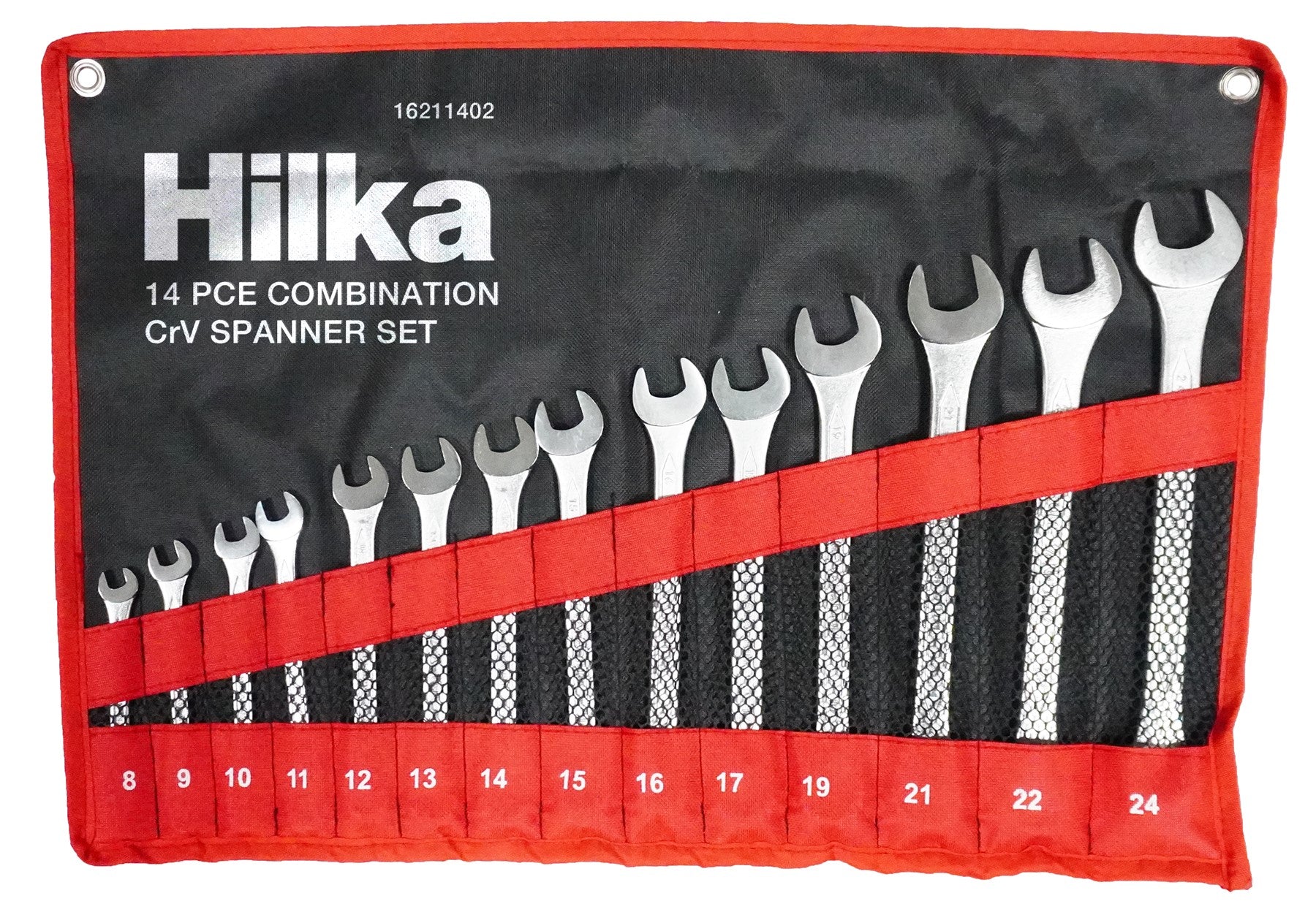 Hilka 14 pce Combination Spanner Set in Pouch Metric 16211402