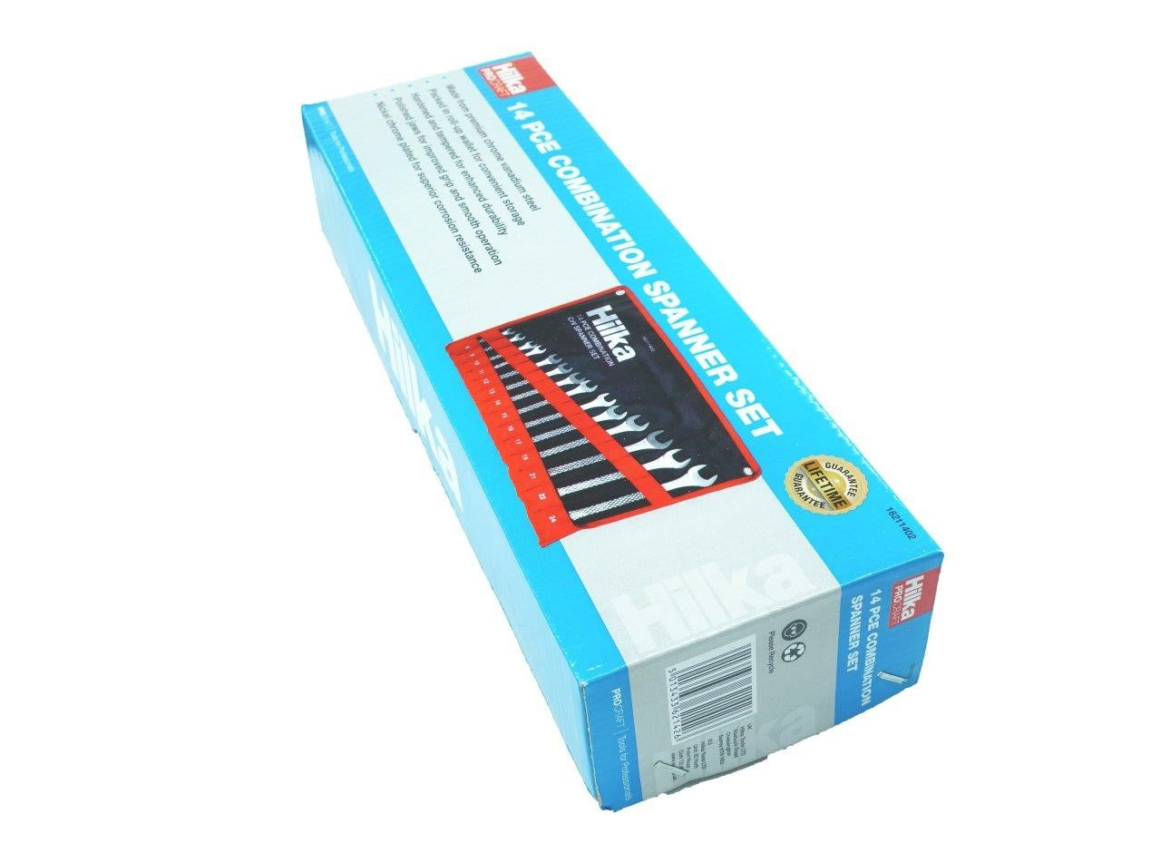 Hilka 14 pce Combination Spanner Set in Pouch Metric 16211402