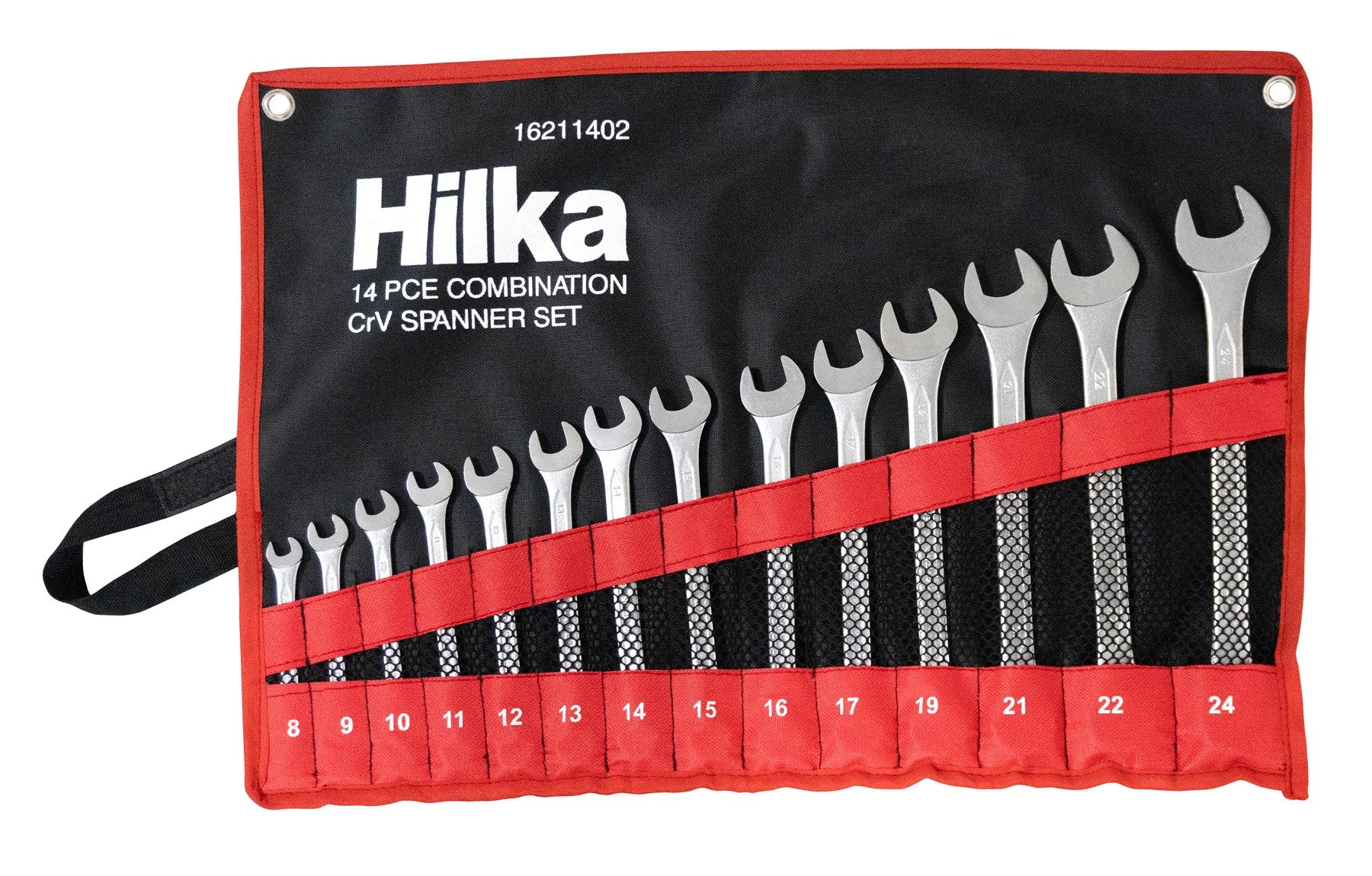 Hilka 14 pce Combination Spanner Set in Pouch Metric 16211402