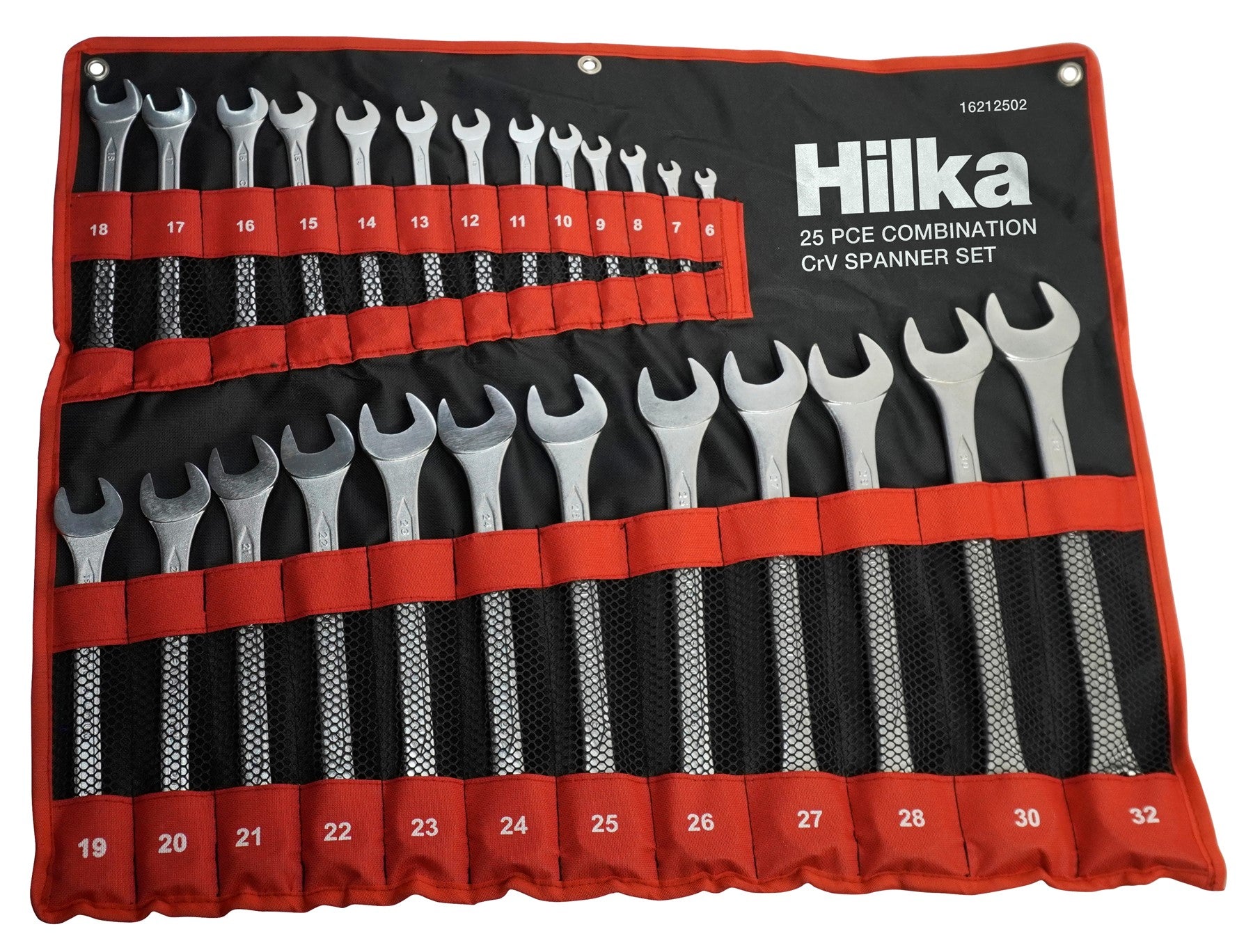 Hilka 25 pce Combination Spanner Set in Pouch Metric 16212502