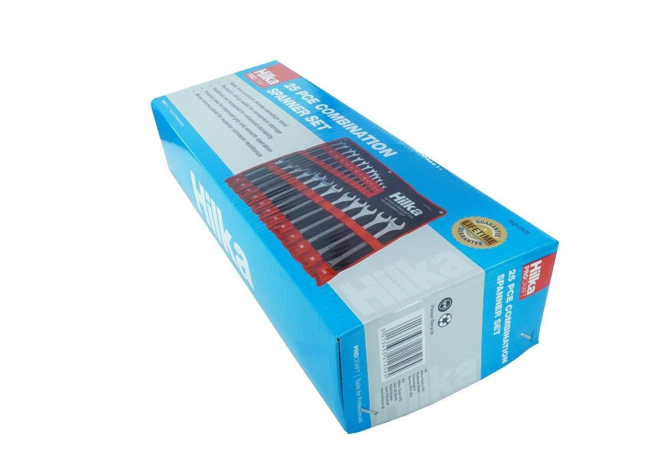 Hilka 25 pce Combination Spanner Set in Pouch Metric 16212502