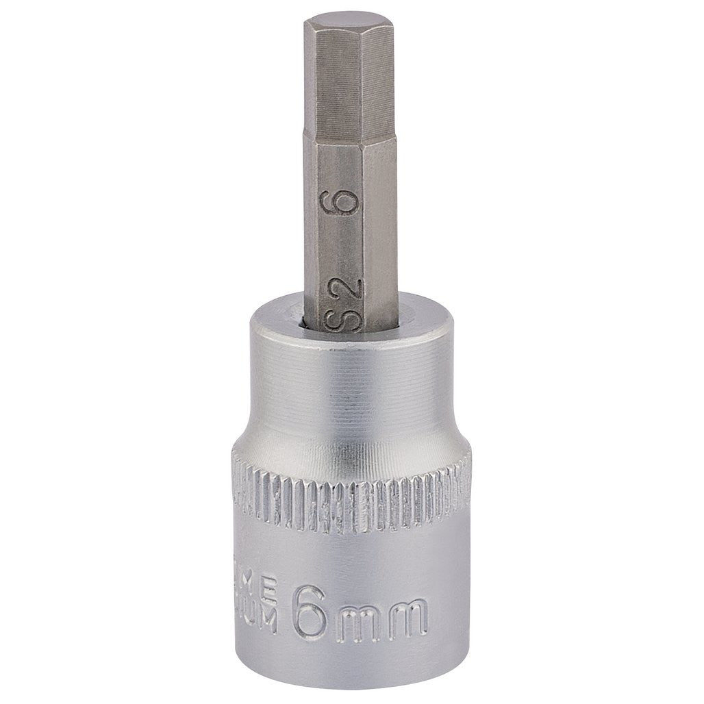 Draper Expert Socket with Hexagonal Bit, 3/8" Sq. Dr., 6mm  16284