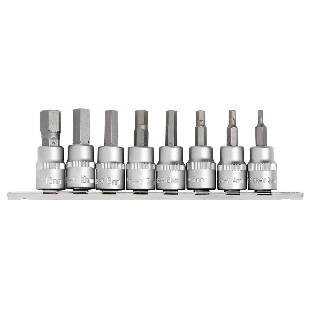 Draper Expert Metric Hex. Socket Bit Set, 3/8" Sq. Dr., 48mm (8 Piece)  16285