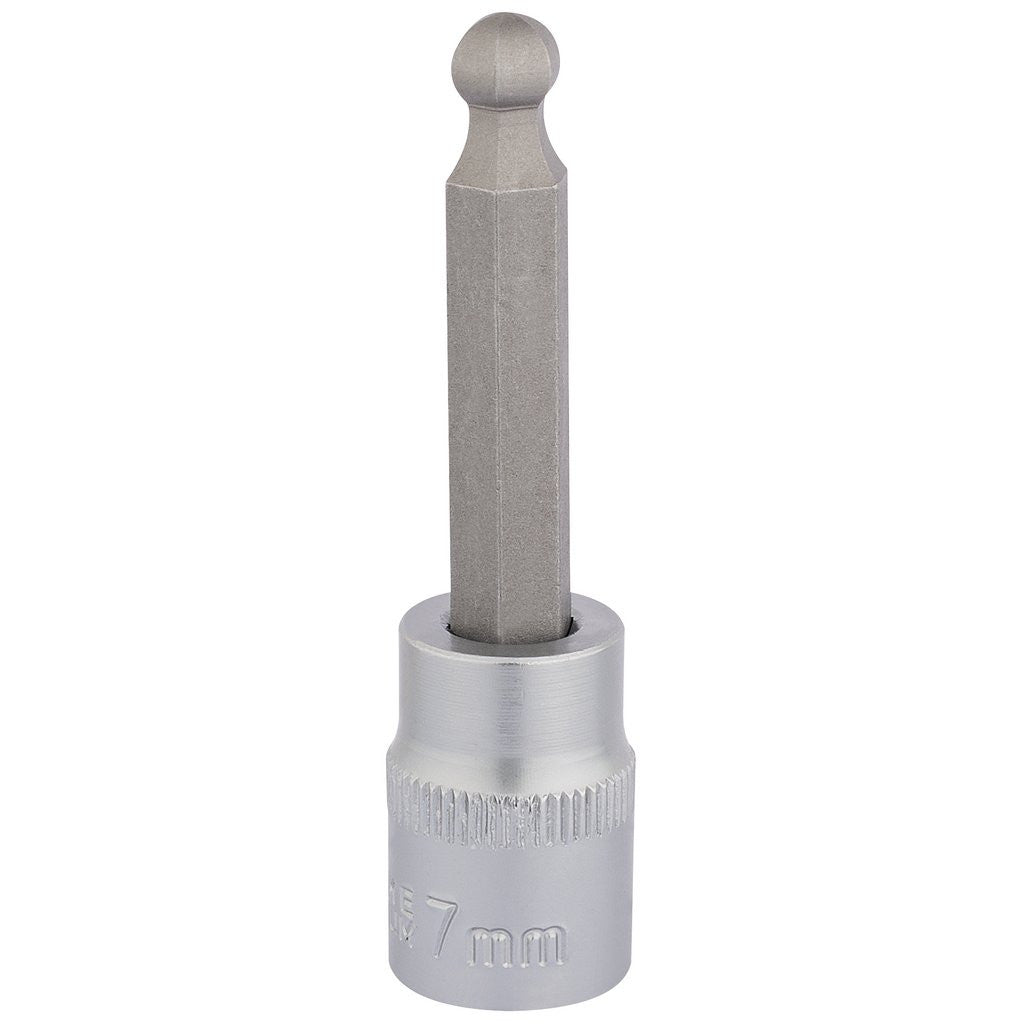 Draper Expert Ball End Hexagonal Socket Bits, 3/8" Sq. Dr., 7mm  16290