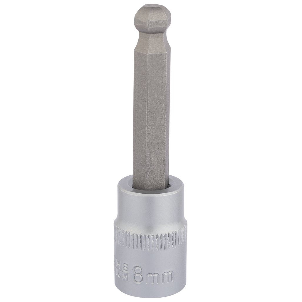 Draper Expert Ball End Hexagonal Socket Bits, 3/8" Sq. Dr., 8mm  16291