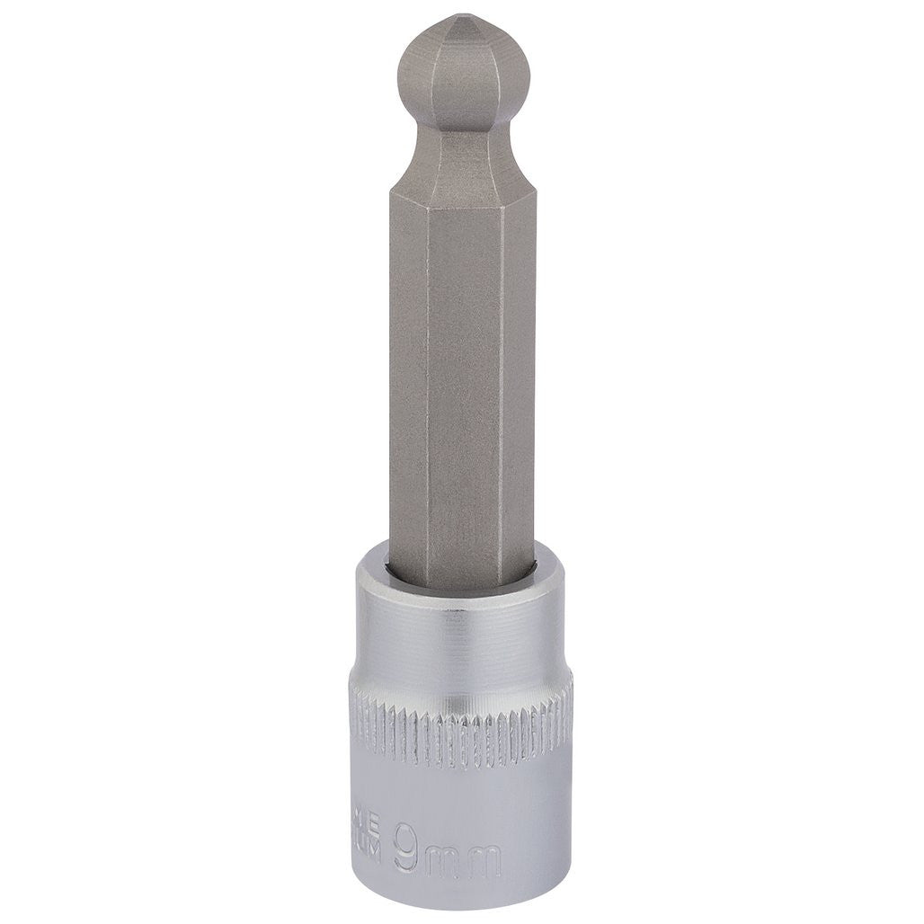 Draper Expert Ball End Hexagonal Socket Bits, 3/8" Sq. Dr., 9mm  16292