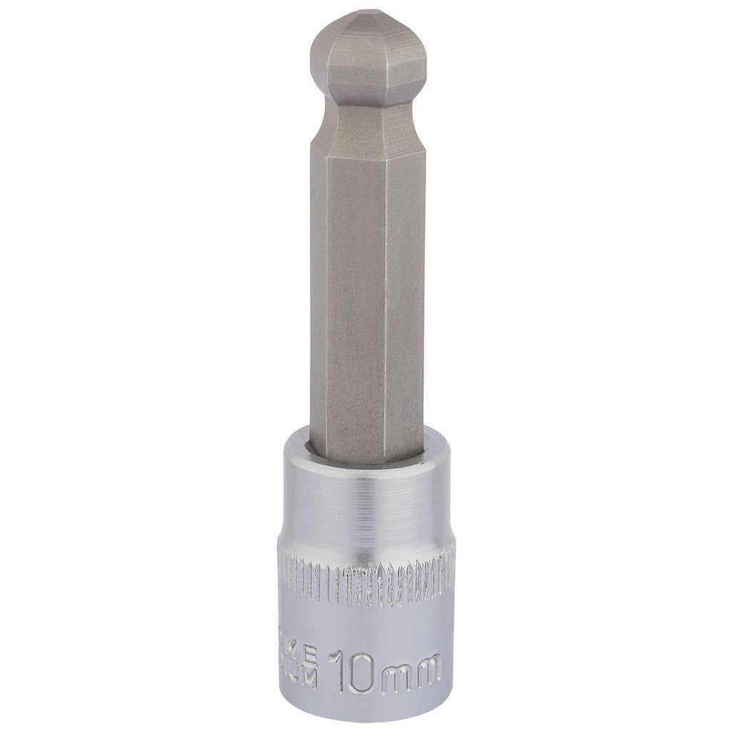 Draper Expert Ball End Hexagonal Socket Bits, 3/8" Sq. Dr., 10mm  16293